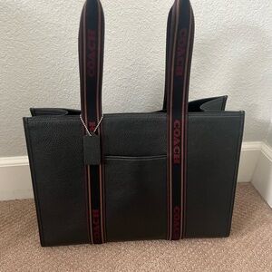 Coach large black smith tote